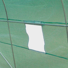 Load image into Gallery viewer, 14.5 ft x 6.3 ft Outdoor Greenhouse with Green PE Cover and Sturdy Steel Frame
