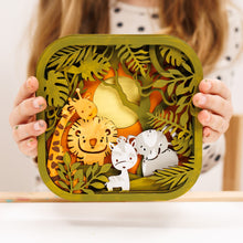 Load image into Gallery viewer, 3D DIY Wood Painting Kit for Kids – Safari