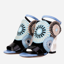 Load image into Gallery viewer, The Parama Blue Leather Ankle Strap Women Sandal