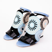 Load image into Gallery viewer, The Parama Blue Leather Ankle Strap Women Sandal