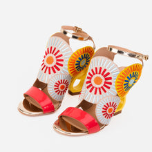 Load image into Gallery viewer, The Parama Yellow Leather Ankle Strap Women Sandal