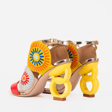Load image into Gallery viewer, The Parama Yellow Leather Ankle Strap Women Sandal