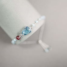 Load image into Gallery viewer, Green Amethyst Silver Isla Bracelet
