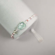 Load image into Gallery viewer, Green Amethyst Gold Isla Bracelet