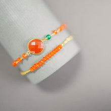 Load image into Gallery viewer, Carnelian Adjustable Stacking Bracelet