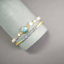 Load image into Gallery viewer, Labradorite Bracelet Set