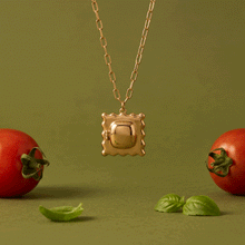 Load image into Gallery viewer, Pasta Girl 'Anything Is Pastable' Ravioli Locket Pendant