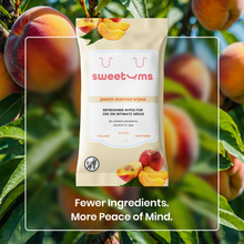 Load image into Gallery viewer, Peach Scented and Unflavored Daily Wipes