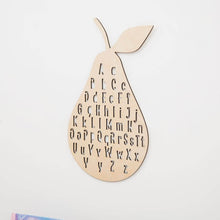 Load image into Gallery viewer, Alphabet Pear Wall Decor
