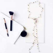 Load image into Gallery viewer, Pearl &amp; Gemstone Ballet Lariat Necklace