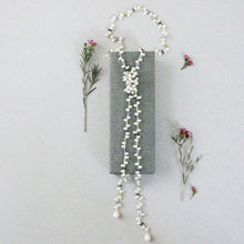 Load image into Gallery viewer, Pearl &amp; Gemstone Ballet Lariat Necklace