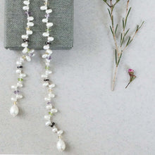 Load image into Gallery viewer, Pearl &amp; Gemstone Ballet Lariat Necklace