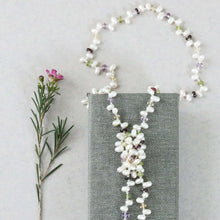 Load image into Gallery viewer, Pearl &amp; Gemstone Ballet Lariat Necklace