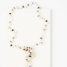 Load image into Gallery viewer, Pearl &amp; Gemstone Ballet Lariat Necklace