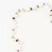 Load image into Gallery viewer, Pearl &amp; Gemstone Ballet Lariat Necklace