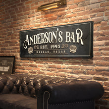 Load image into Gallery viewer, Personalized Bar Sign II