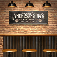 Load image into Gallery viewer, Personalized Bar Sign II