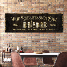 Load image into Gallery viewer, Personalized Bar Sign III