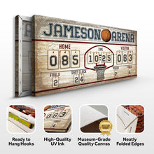 Load image into Gallery viewer, Personalized Basketball Scoreboard Sign