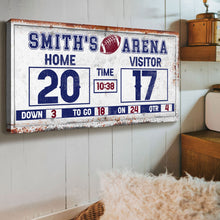 Load image into Gallery viewer, Personalized Football Scoreboard Sign