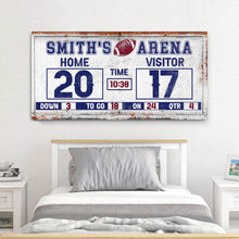 Load image into Gallery viewer, Personalized Football Scoreboard Sign