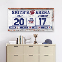 Load image into Gallery viewer, Personalized Football Scoreboard Sign