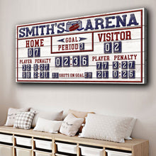Load image into Gallery viewer, Personalized Hockey Scoreboard Sign