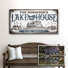 Load image into Gallery viewer, Personalized Lake House Sign II