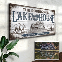 Load image into Gallery viewer, Personalized Lake House Sign II