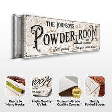 Load image into Gallery viewer, Personalized Powder Room Sign