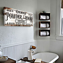 Load image into Gallery viewer, Personalized Powder Room Sign II