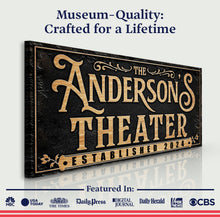 Load image into Gallery viewer, Personalized Theater Sign