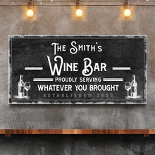 Load image into Gallery viewer, Personalized Wine Bar Sign