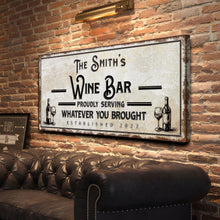 Load image into Gallery viewer, Personalized Wine Bar Sign II