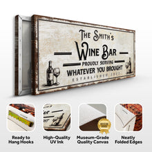 Load image into Gallery viewer, Personalized Wine Bar Sign II