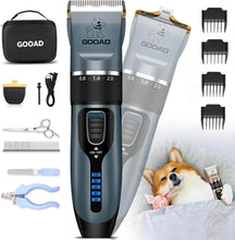 Load image into Gallery viewer, Pet Grooming Clippers Kit – Quiet Cordless Rechargeable Trimmer &amp; Paw Shaver for Dogs &amp; Cats