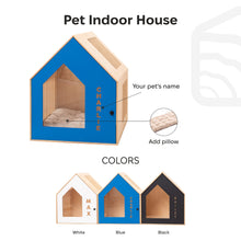 Load image into Gallery viewer, Booth-Style Wooden Dog House - Black