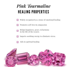 Load image into Gallery viewer, 1 Carat Round Pink Tourmaline Flower Engagement Ring