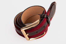 Load image into Gallery viewer, The Pontalto Burgundy Leather Belt