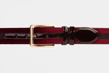 Load image into Gallery viewer, The Pontalto Burgundy Leather Belt