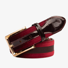 Load image into Gallery viewer, The Pontalto Burgundy Leather Belt