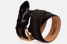 Load image into Gallery viewer, The Pontalto Black Leather Belt