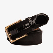 Load image into Gallery viewer, The Pontalto Black Leather Belt