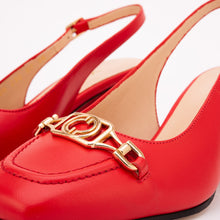 Load image into Gallery viewer, The Potomac Red Leather Slingback Women Sandal