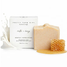 Load image into Gallery viewer, Milk + Honey Fragrance Free Handmade Tallow and Goat Milk Soap Bar