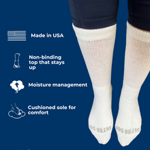 Load image into Gallery viewer, Men's Ultra-Soft Upper Calf Diabetic Socks (4 Pair)