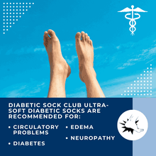 Load image into Gallery viewer, Men's Cotton Diabetic Ankle Socks (6 Pair)