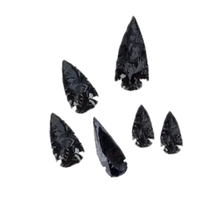 Load image into Gallery viewer, Obsidian Arrowhead - 6 Pack