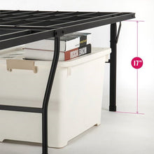 Load image into Gallery viewer, Queen size 18-inch High Rise Folding Metal Platform Bed Frame