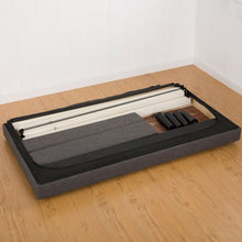 Load image into Gallery viewer, Queen size Modern Classic Dark Grey Upholstered Platform Bed with Headboard